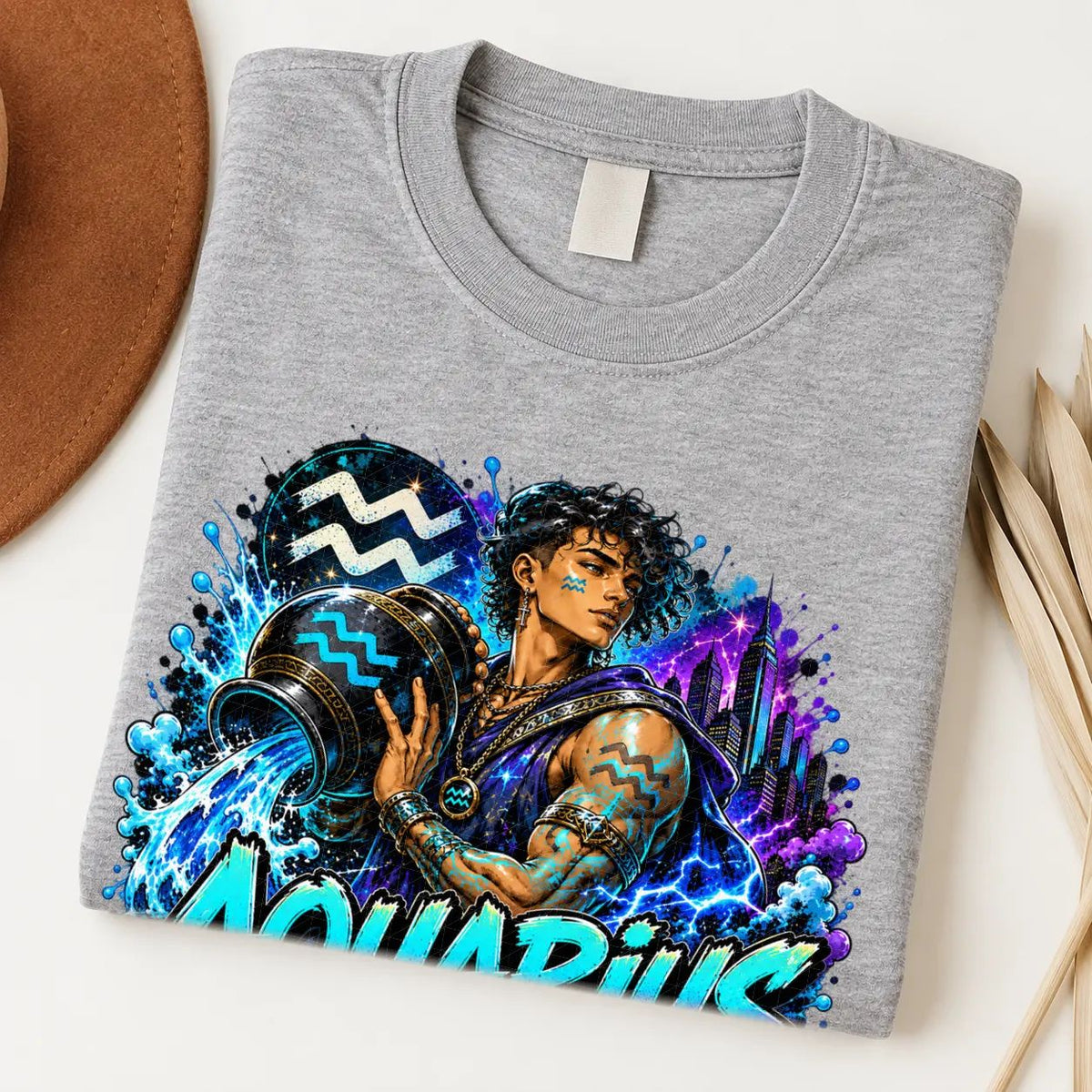 Aquarius Visionary Flow Zodiac Shirt