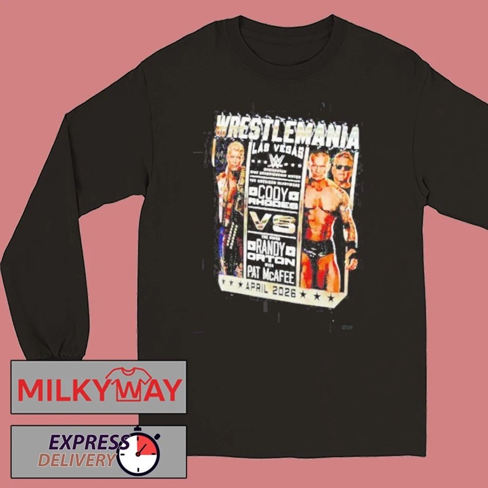 WrestleMania 42 Cody Rhodes vs Randy Orton WrestleMania Vegas April 2026 shirt