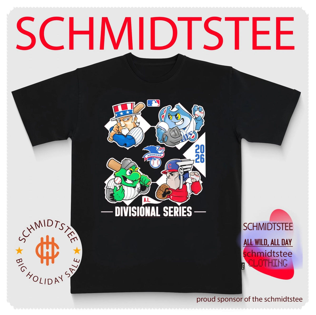 2026 American League Divisional Series Baseball Collage shirt