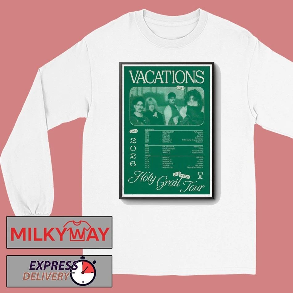 VACATIONS Holy Grail 2026 Tour Poster T-Shirt