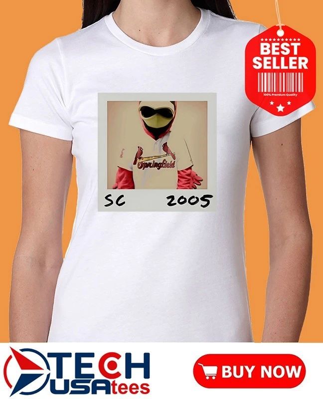 In our Cardinals Red Era Springfield Cardinals SC 2005 mascot photo shirt