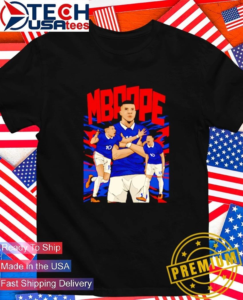 Kylian Mbappe No. 10 France FC art shirt