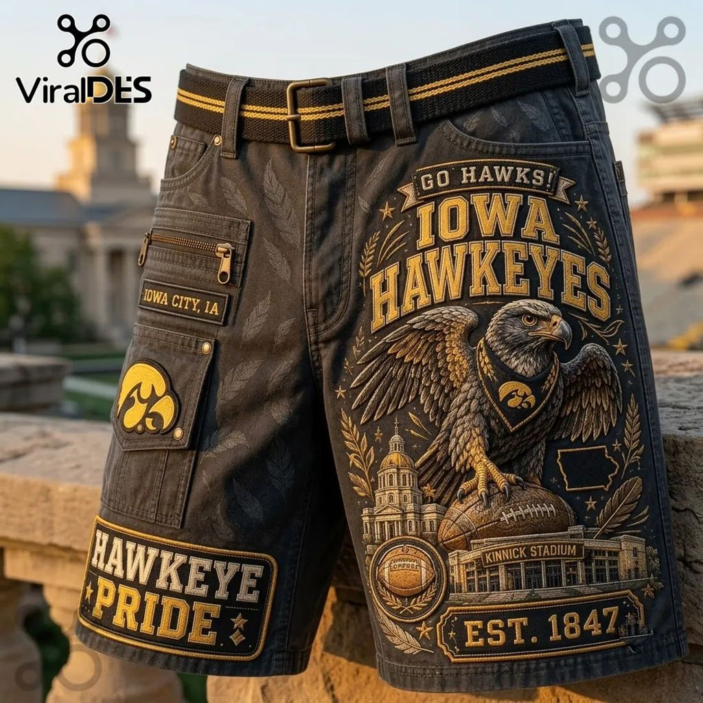 Iowa Hawkeyes Kinnick Stadium Casual Shorts
