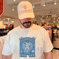 North Carolina Tar Heels Colin Hynek posing graphic shirt