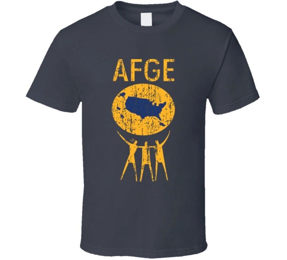 AFGE US Trade Unions Trendy Worn Look T Shirt