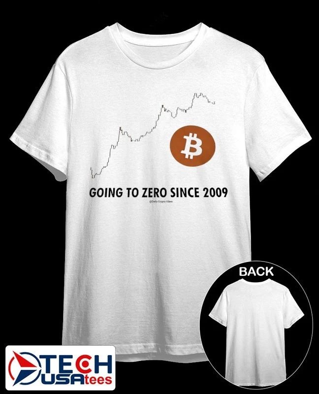 Bitcoin is going to zero since 2009 shirt