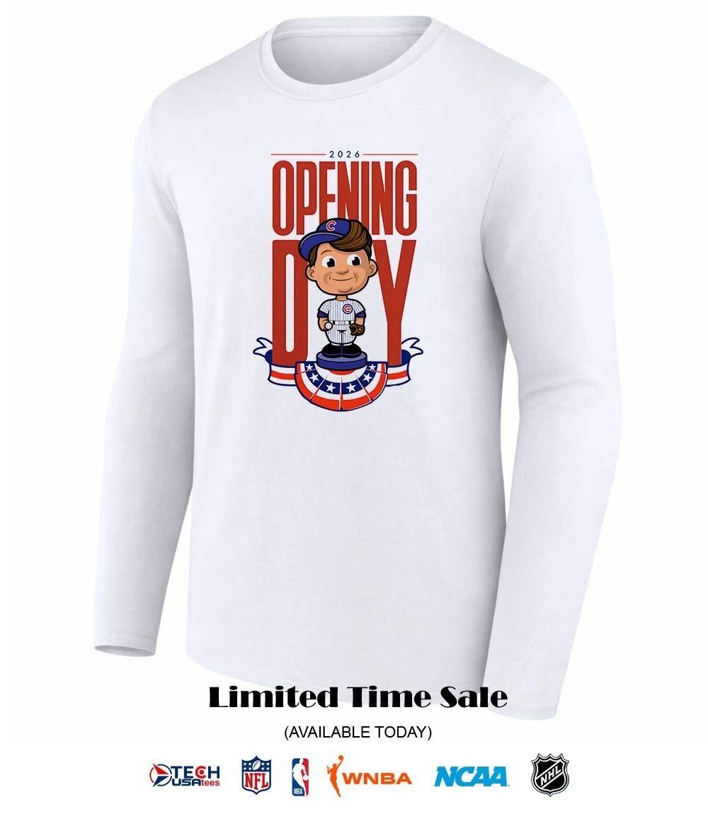 2026 Opening Day Chicago Cubs bobblehead shirt