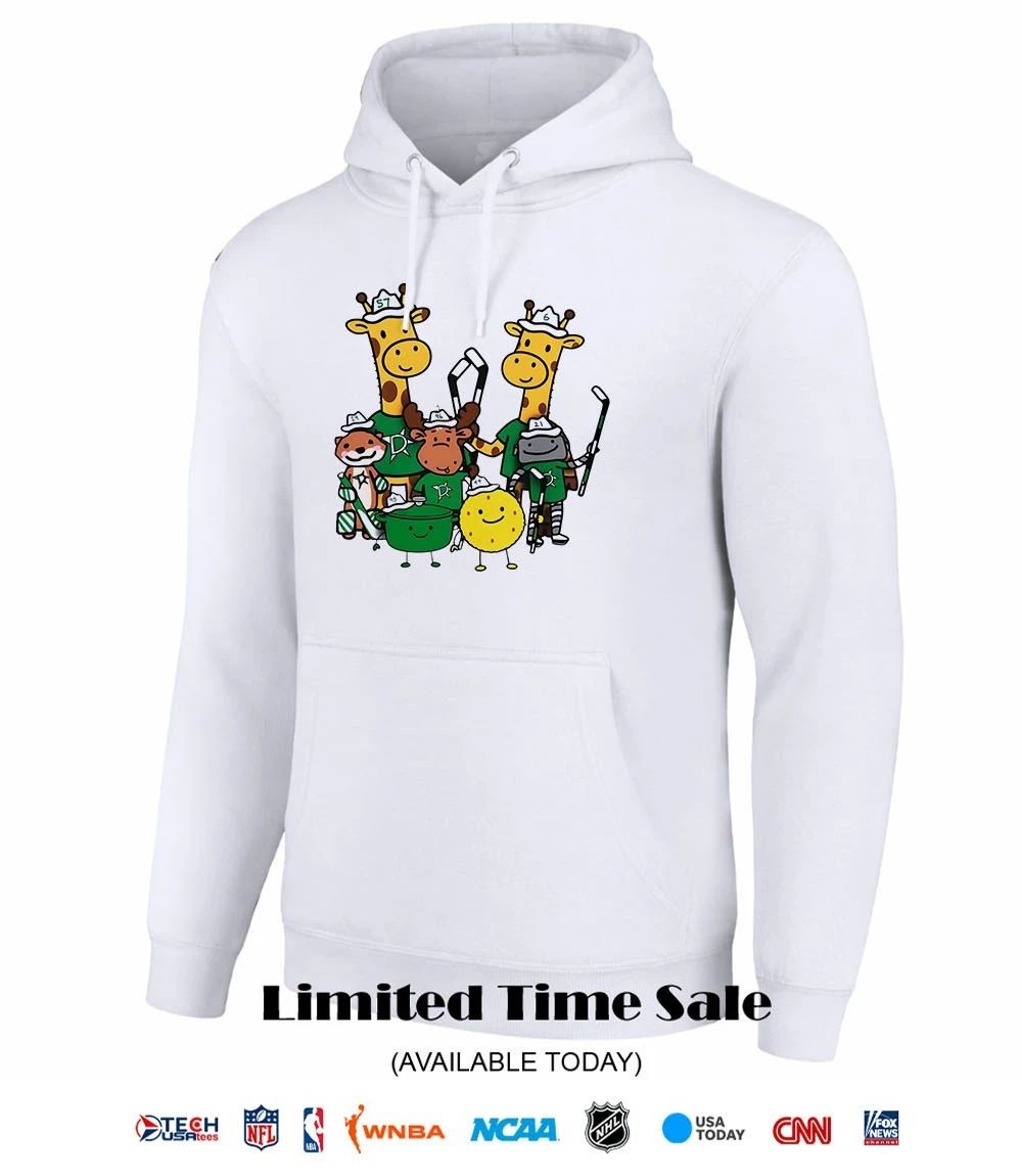 Dallas Stars Cartoon Group Illustration shirt