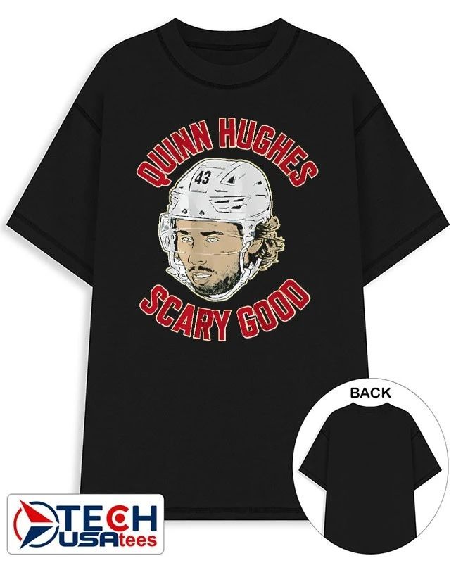 Quinn Hughes #43 Minnesota Wild scary good ghost eyes shirt