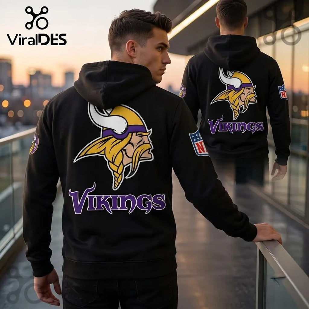 Thor x Minnesota Vikings 2026 Black Hoodie