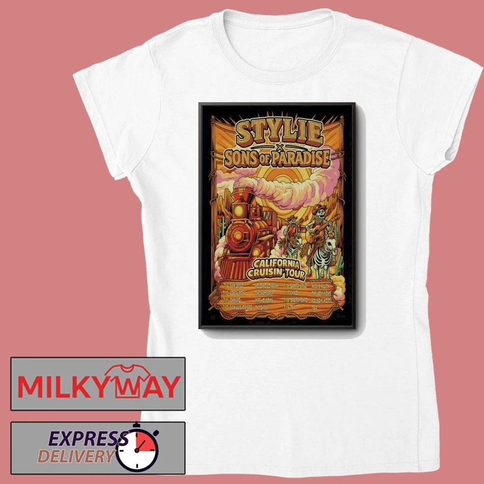 Stylie And Sons Of Paradise California Cruisin 2026 Shows Poster shirt