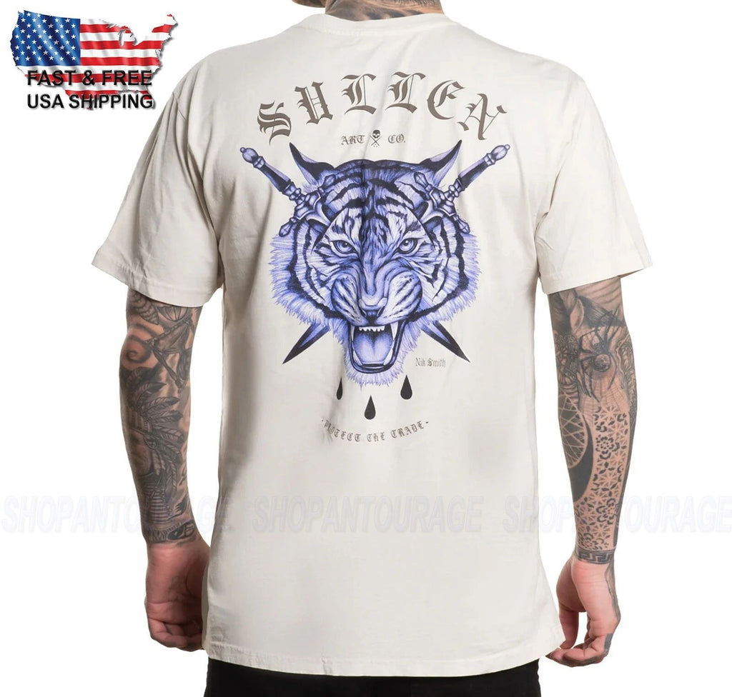 Sullen Art Collective Bengal Badge Premium SCM6802 Short Sleeve T-shirt For Men