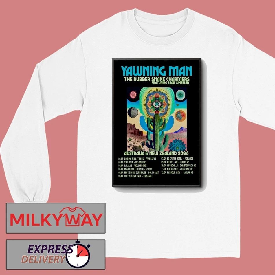 Yawning Man Australia And New Zealand 2026 Tour Poster shirt