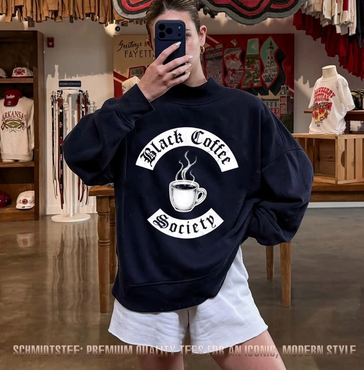 Black coffee society shirt