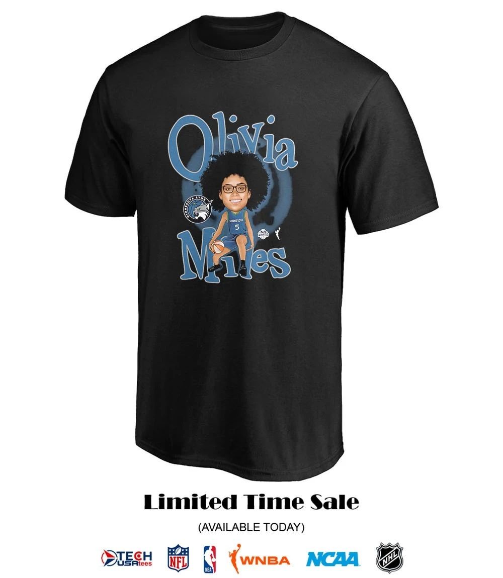 Olivia Miles Draft Minnesota Lynx 2026 WNBA caricature shirt