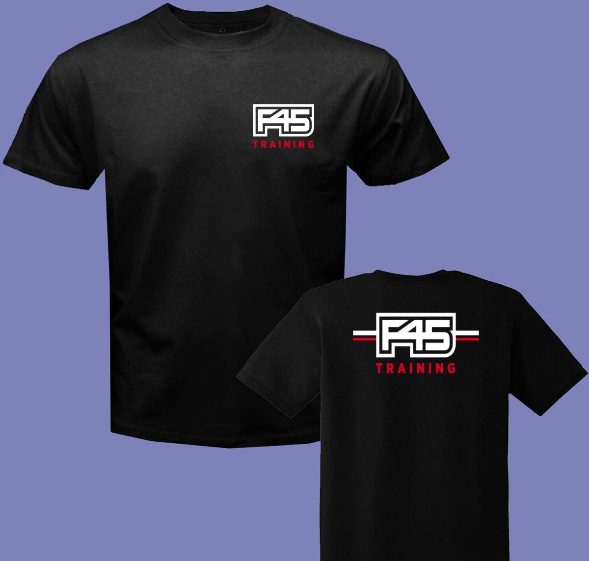 F45 Training Fitness Gym Men's Black Size S-3XL