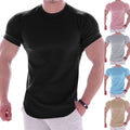 Gym Fit T shirt Training Top Fitted T-Shirt Tee Muscle Short Sleeve Workout UK