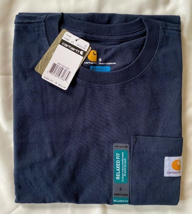 Carhartt Mens Workwear Pocket T shirt Crew Neck Relaxed Fit New