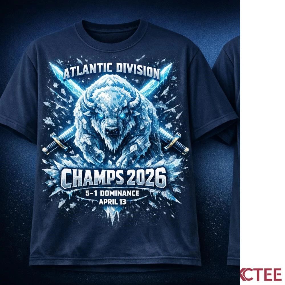 Buffalo Sabres Atlantic Division Champions 2026 T-Shirt – Frozen Dynasty Edition