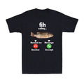 Fih Calling Remind me Message Decline Accept Funny Phone Call Fish Men's T-Shirt