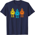 Funny Binary Code Robot 01 10 11 Tech Graphic Unisex T-Shirt