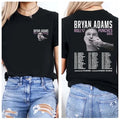 Bryan Adams Roll With The Punches Tour 2025 Double Sided Unisex T-Shirt.