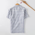 Men’s Lightweight Plaid Short Sleeve Button Shirt Casual