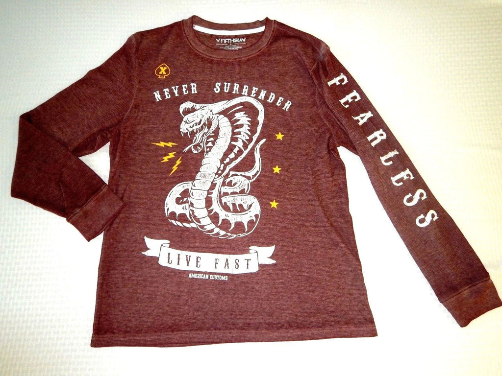 American Customs Car Garage Built Red Long Sleeve Thermal Shirt