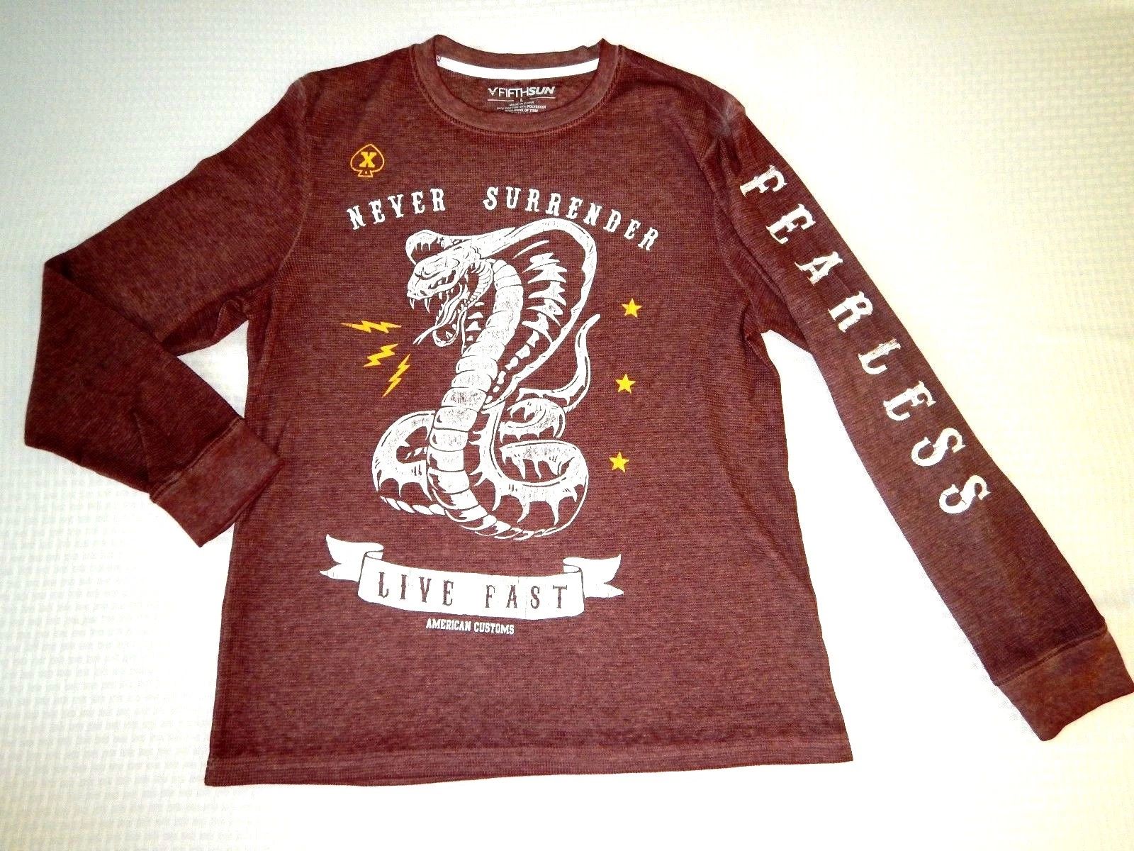 American Customs Car Garage Built Red Long Sleeve Thermal Shirt