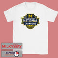 Michigan Wolverines Men’s Basketball 2026 NCAA National Champions Logo T-Shirt