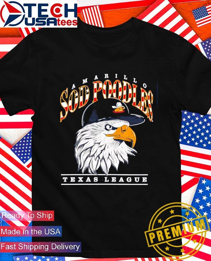 Amarillo Sod Poodles Texas League 4th of July Eagle shirt