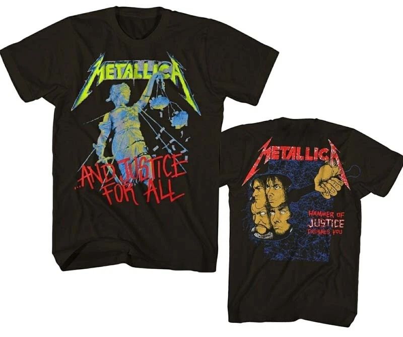 New Authentic Metallica And Justice For All Heavy Metal Band Shirt badhabitmerch