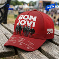Bon Jovi Forever Tour Red Baseball Cap