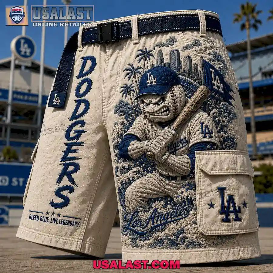 Los Angeles Dodgers Bleed Blue Live Legendary Men Cargo Short