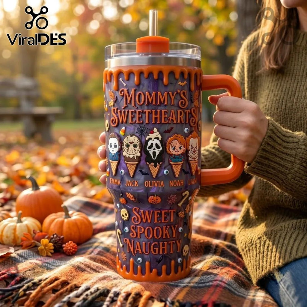 Mommy’s Sweethearts Horror Character 40oz Tumbler