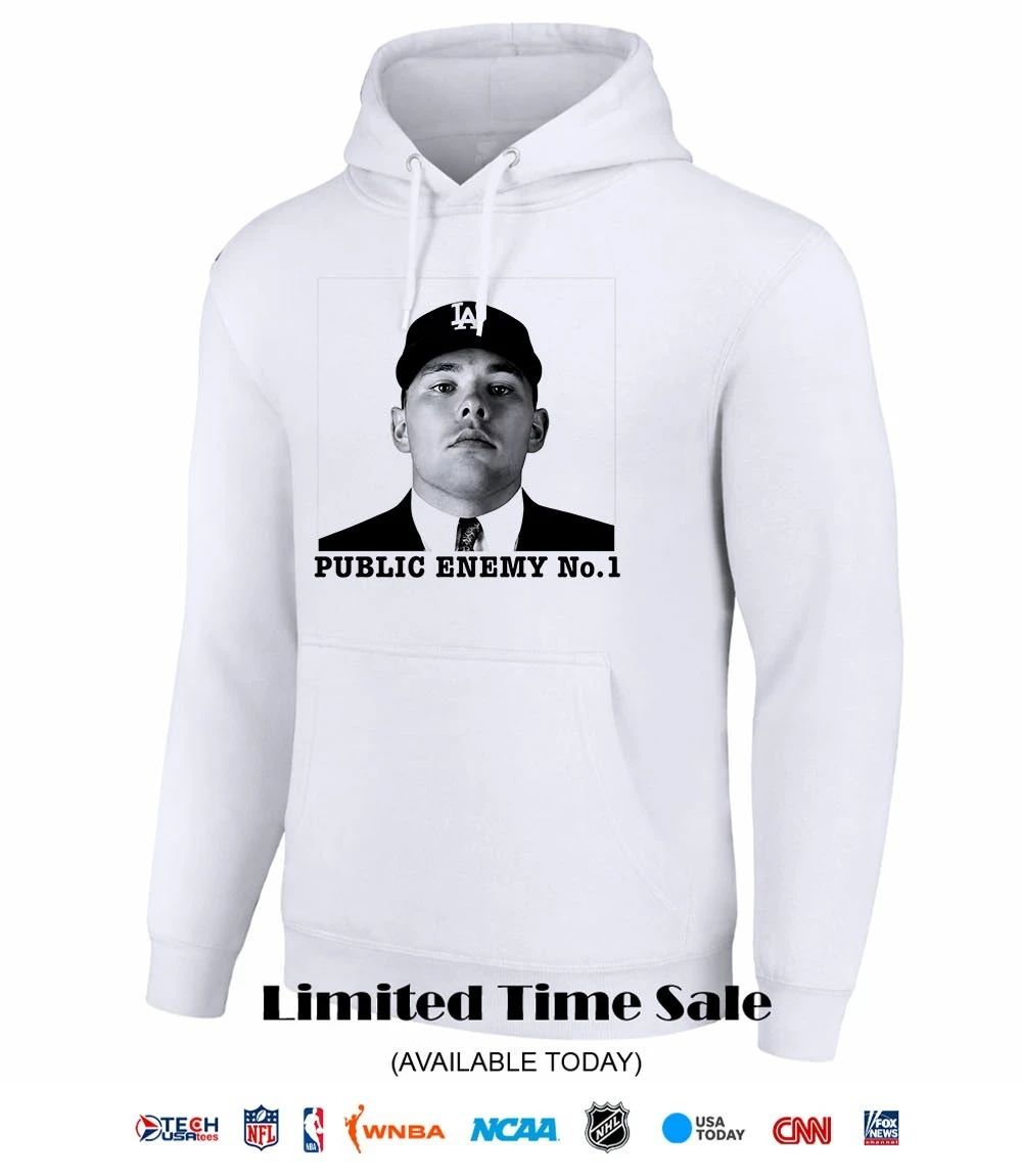 Dalton Rushing Los Angeles Dodgers Public Enemy No. 1 shirt