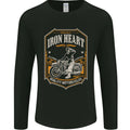 Iron Heart Biker Motorcycle Motorbike Mens Long Sleeve T-Shirt