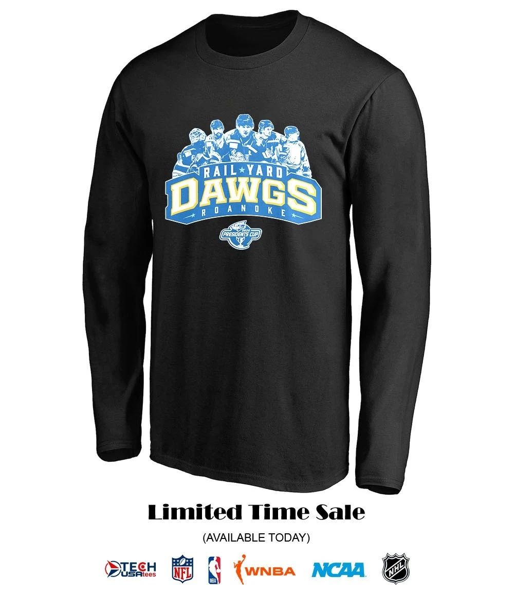 Roanoke Rail Yard Dawgs 2026 President Cup logo shirt