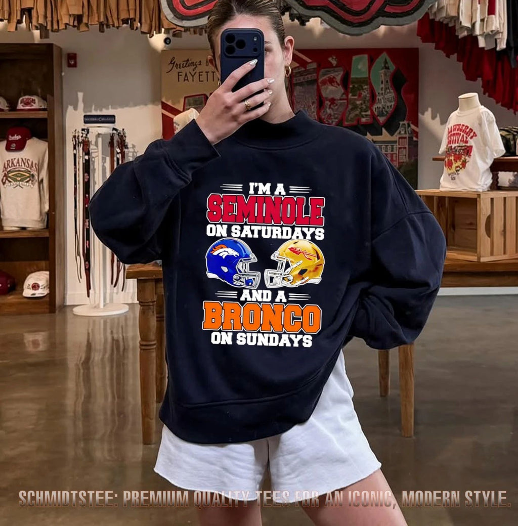I’m a Seminole on Saturdays and a Bronco on Sundays shirt