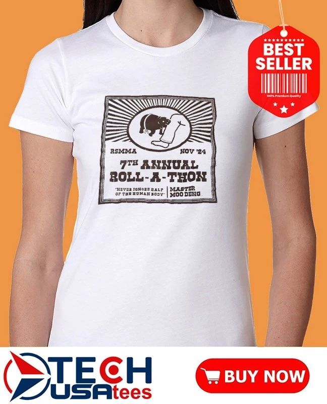 RSMMA 7th Annual Roll-A-Thon Moo Deng shirt