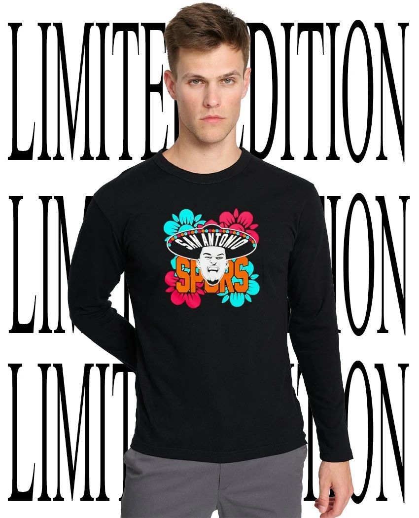 San Antonio Spurs Victor Wembanyama Sombrero Flowers shirt