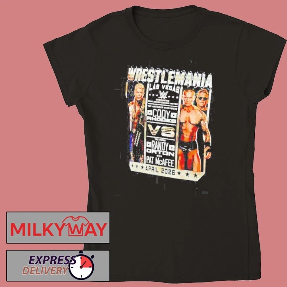 WrestleMania 42 Cody Rhodes vs Randy Orton WrestleMania Vegas April 2026 shirt