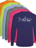 Tarpon Fishing Performance Shirt, Mens Dri-Fit Long Sleeve 50+UPF Sun Protection