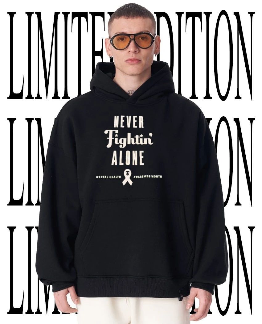 Never Fightin’ Alone Philadelphia Phillies Mental Health Awareness Month shirt