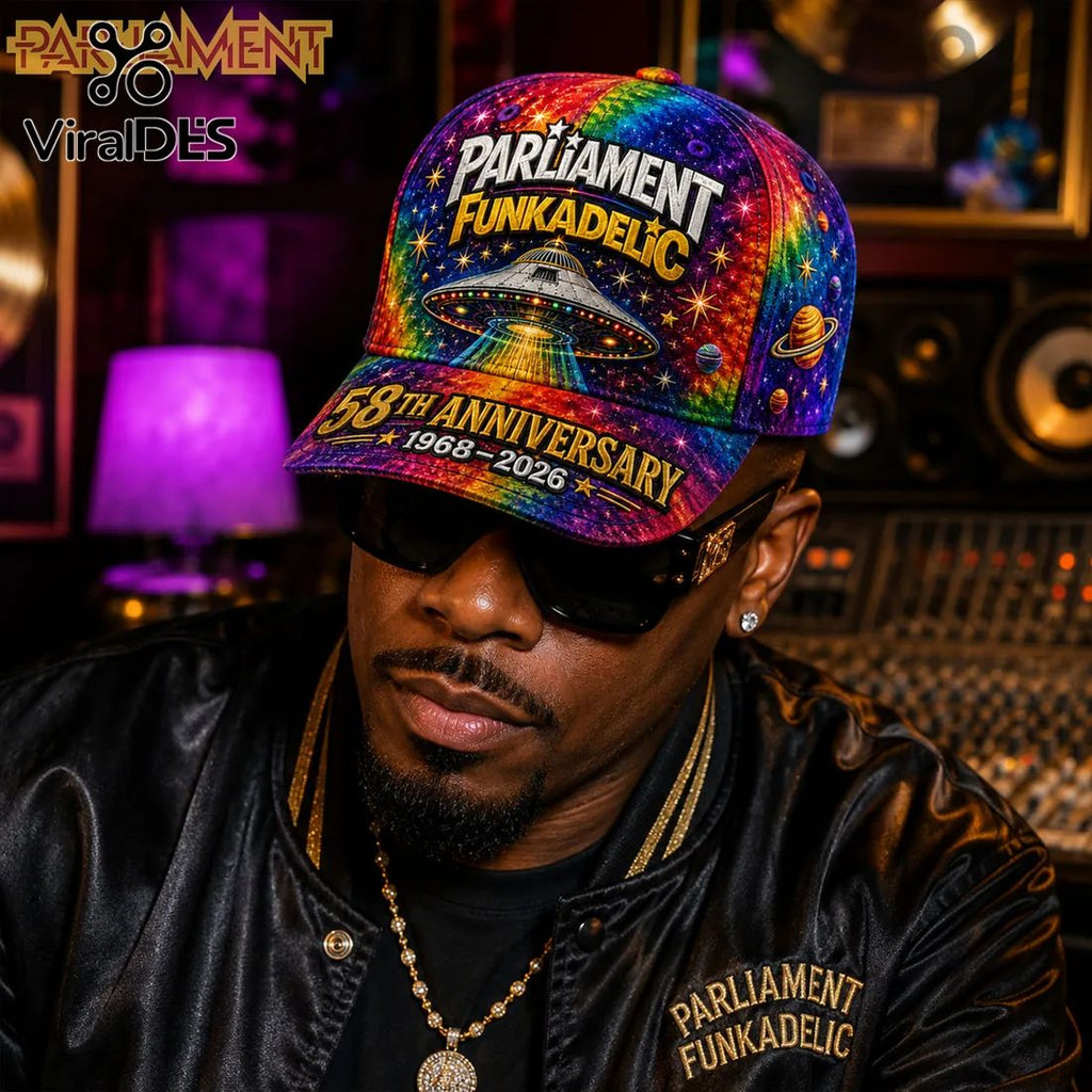 Parliament Funkadelic Space UFO 58th Anniversary Baseball Cap