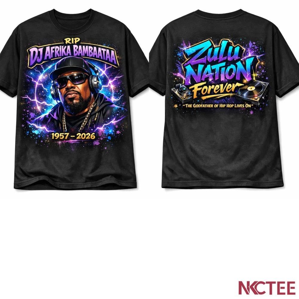 NKCtees Afrika Bambaataa Memorial – Old School Hip Hop Pioneer RIP Graphic Forever shirt