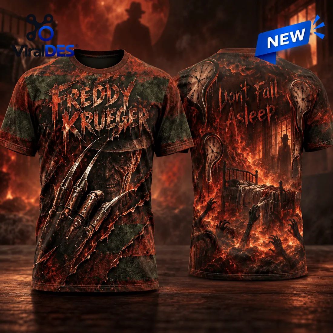 Freddy Krueger Fire Claw Shirt