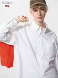 UNIQLO and JW ANDERSON Oxford Oversized Shirt 479996 WHITE/RED/BLUE Men 2025 AW