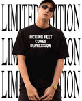 Licking feet cures depression shirt