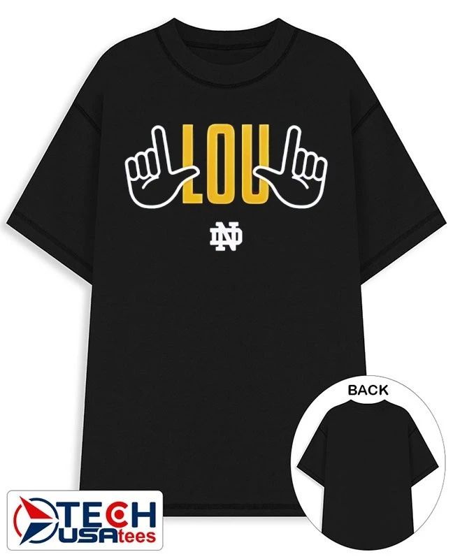 RIP Lou Holtz Notre Dame Fighting Irish Legend Football signature shirt